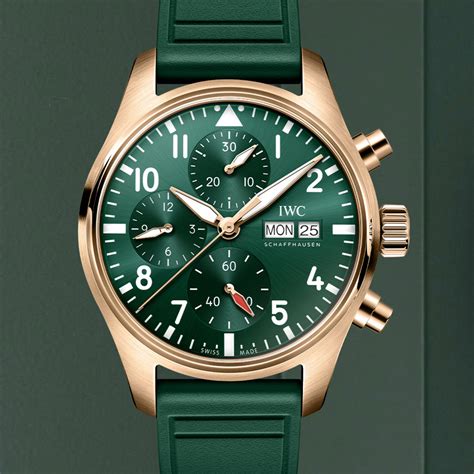 iwc chronograph pilot gold|IWC pilot chronograph price.